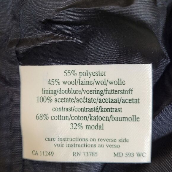 NEW Vintage Laura Ashley black goth velvet cuff long victorian coat jacket 12 - Picture 8 of 11